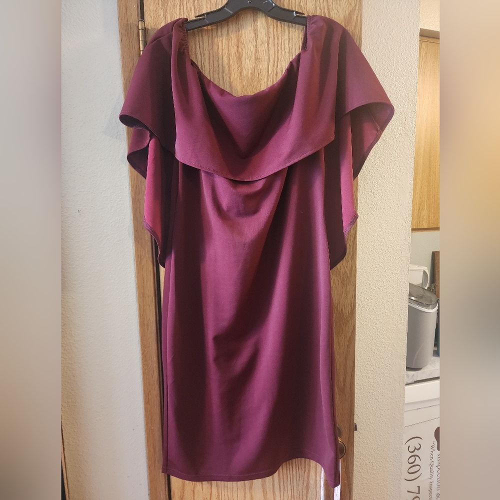Burgundy Grace Karin Body Con Dress